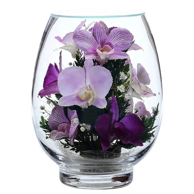 Доставка орхидей по россии. Цветы в стекле ~ вакуум. Цветы внутри вазы. Цветы в прозрачной вазе. Цветочная композиция в стеклянной вазе.